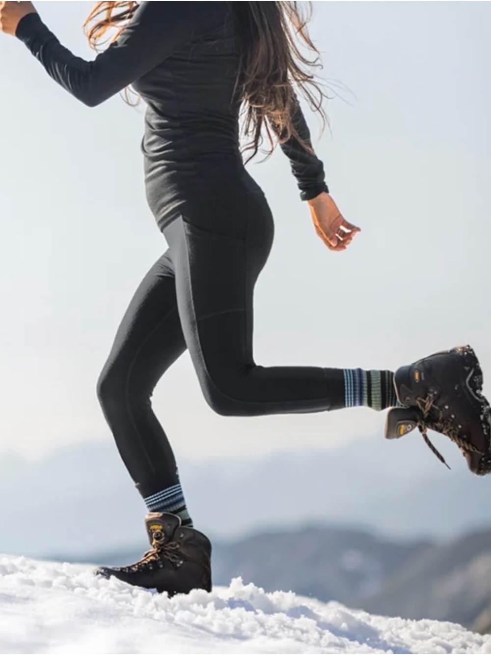 Woolx Frost woman’s Black Thermal Base Layer Leggings